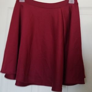 Burgundy skirt